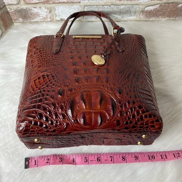 Brahmin Cognac Brown Leather Shoulder Bag - Picture 13 of 16